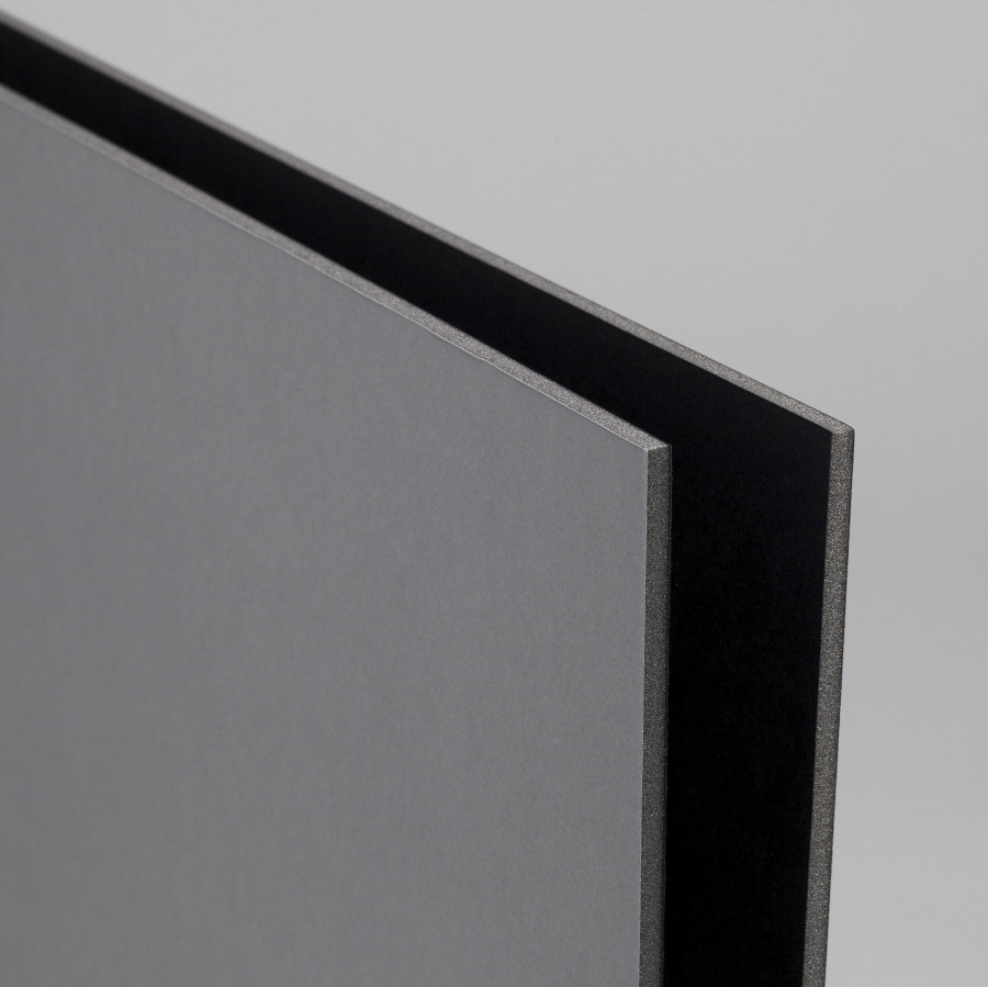 Foamboard nero/grigio 5mm