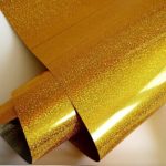 termoadesivo per tessuti olografato oro